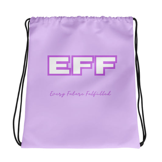 EFF Purple Drawstring bag