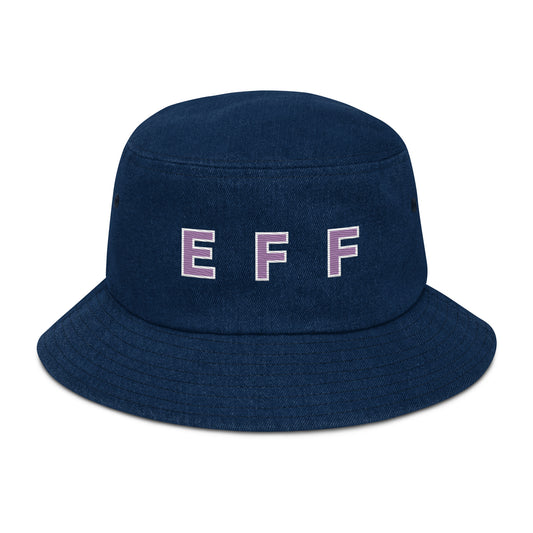 EFF Denim bucket hat