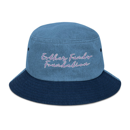 Esther Funds Foundation Denim bucket hat