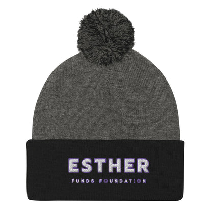 Esther Funds Pom-Pom Beanie