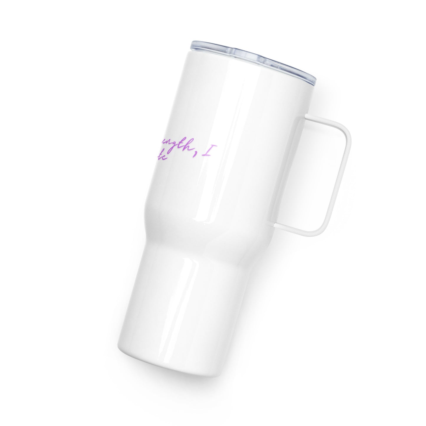 With His Strength, I Graduate Travel Mug