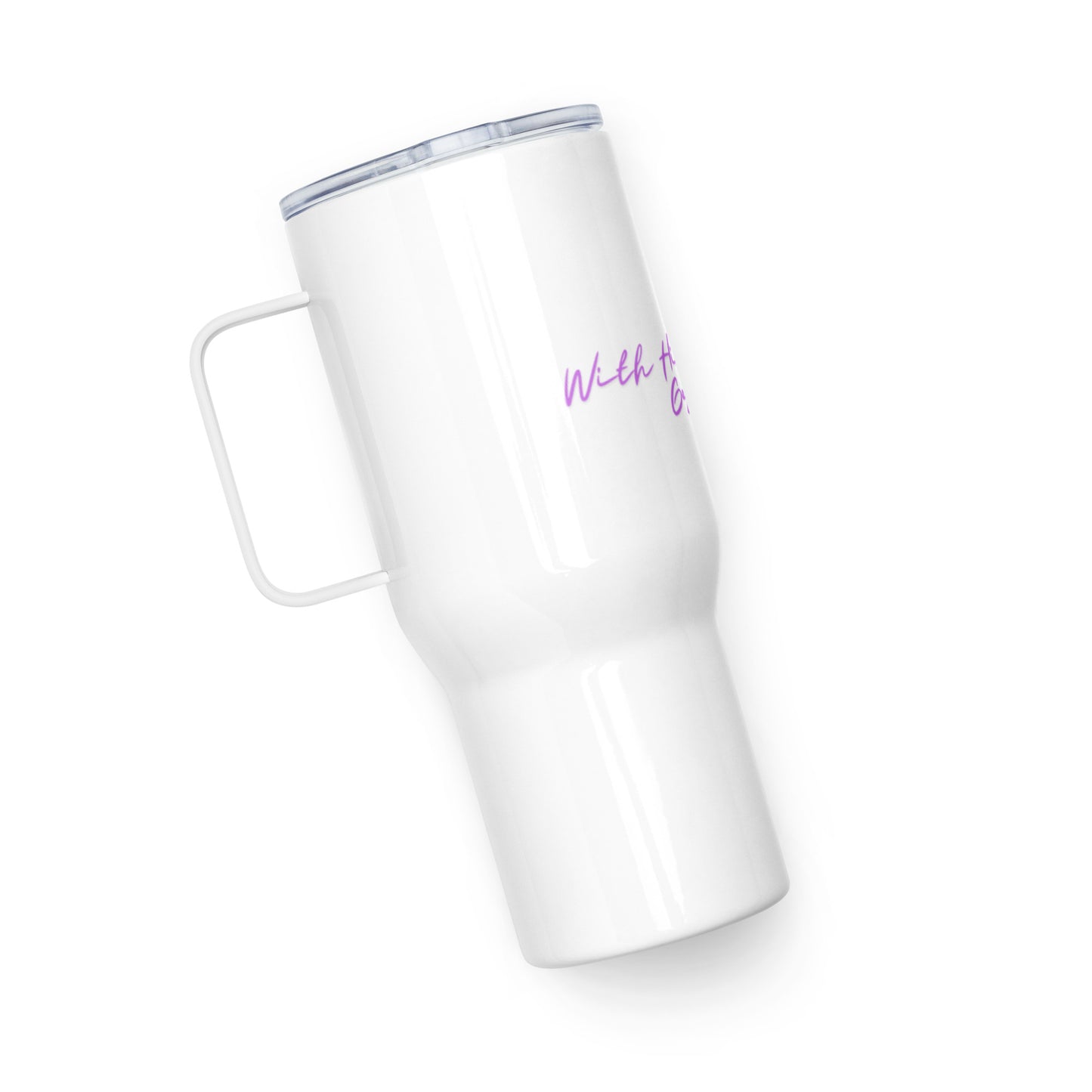 With His Strength, I Graduate Travel Mug