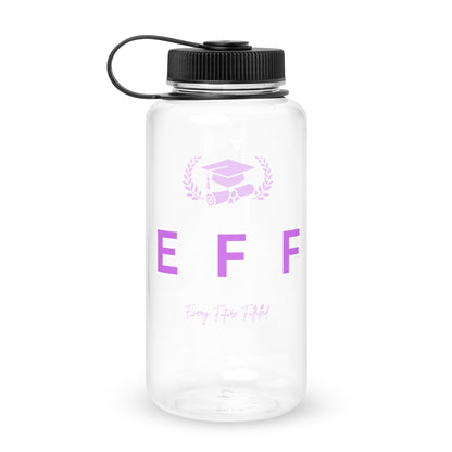 EFF plastic water bottle